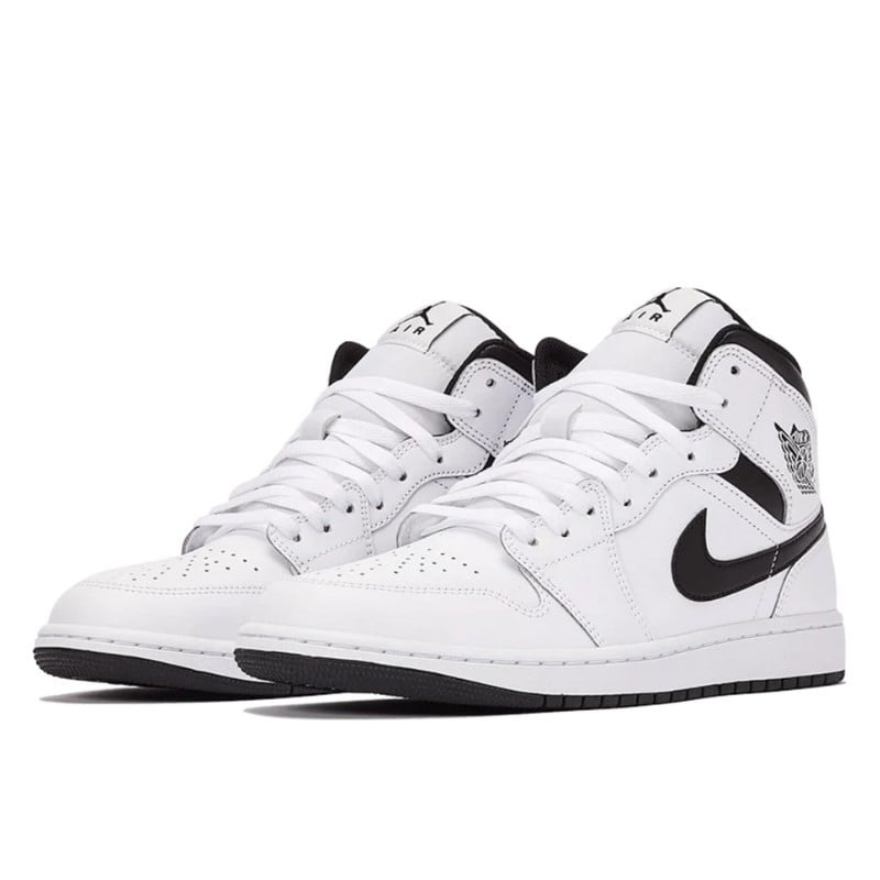 Nike Air Jordan 1 Mid Reverse Panda Wit
