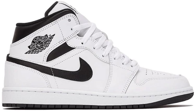 Nike Air Jordan 1 Mid Reverse Panda Wit