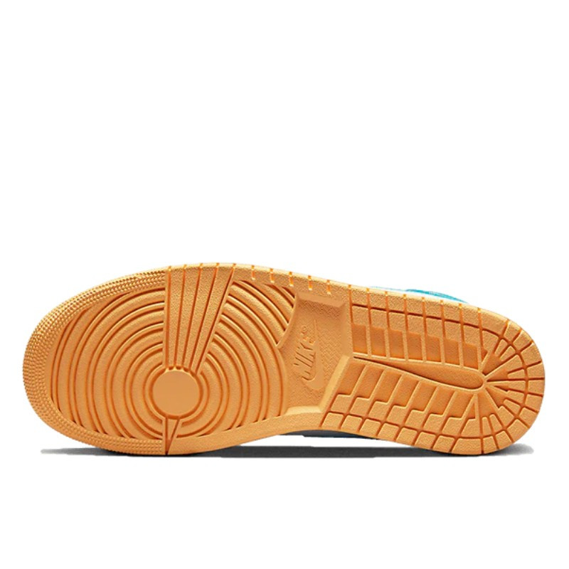 Nike Air Jordan 1 Mid Aquatone Cyaan