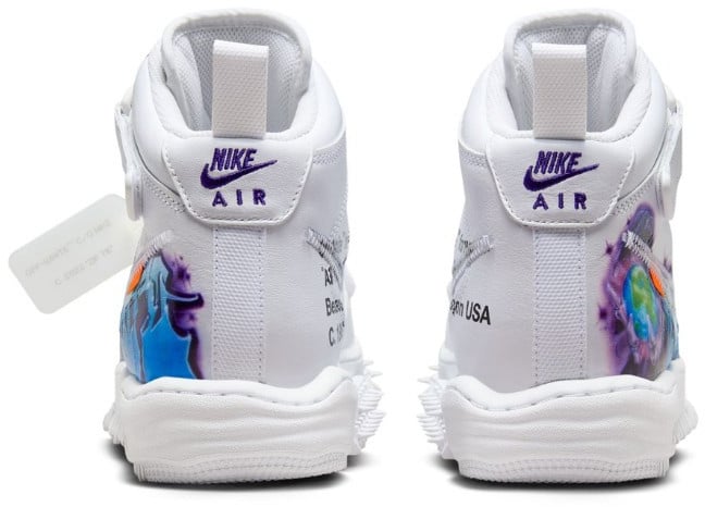 Nike Nike Air Force 1 Mid Off-White Graffiti White Wit