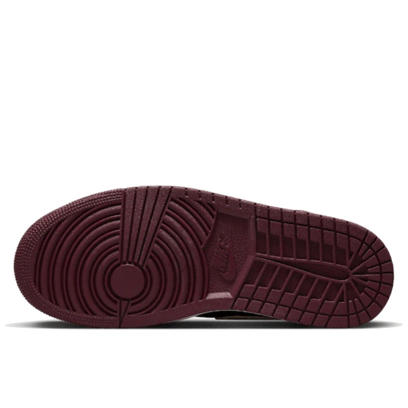Nike Air Jordan 1 Mid Split Beach Cherrywood Red Rood