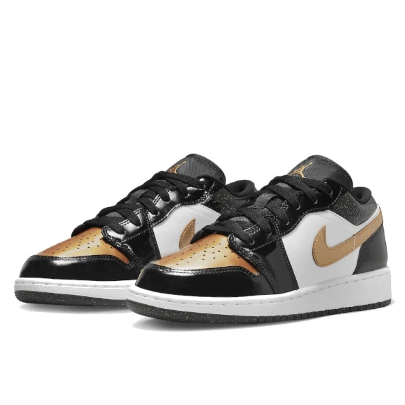 Nike Air Jordan 1 Low SE Gold Toe Zwart