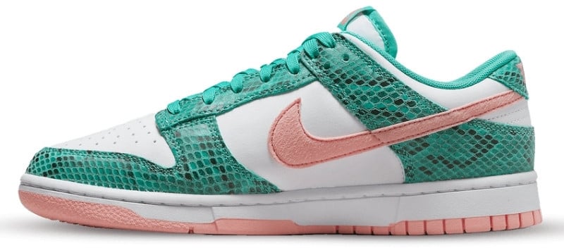 Nike Nike Dunk Low Washed Teal Snakeskin Wit