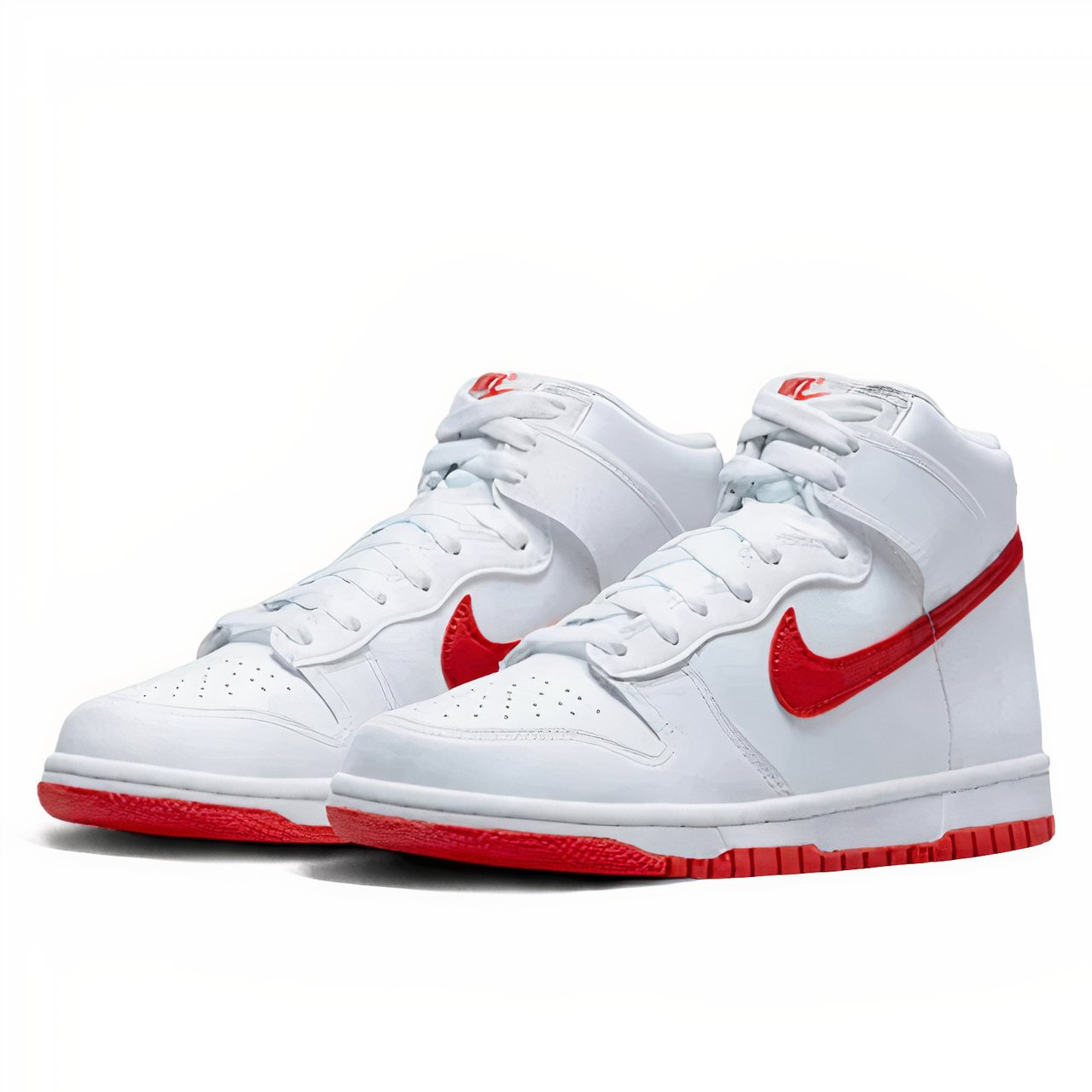 Nike Nike Dunk High White Picante Red Wit