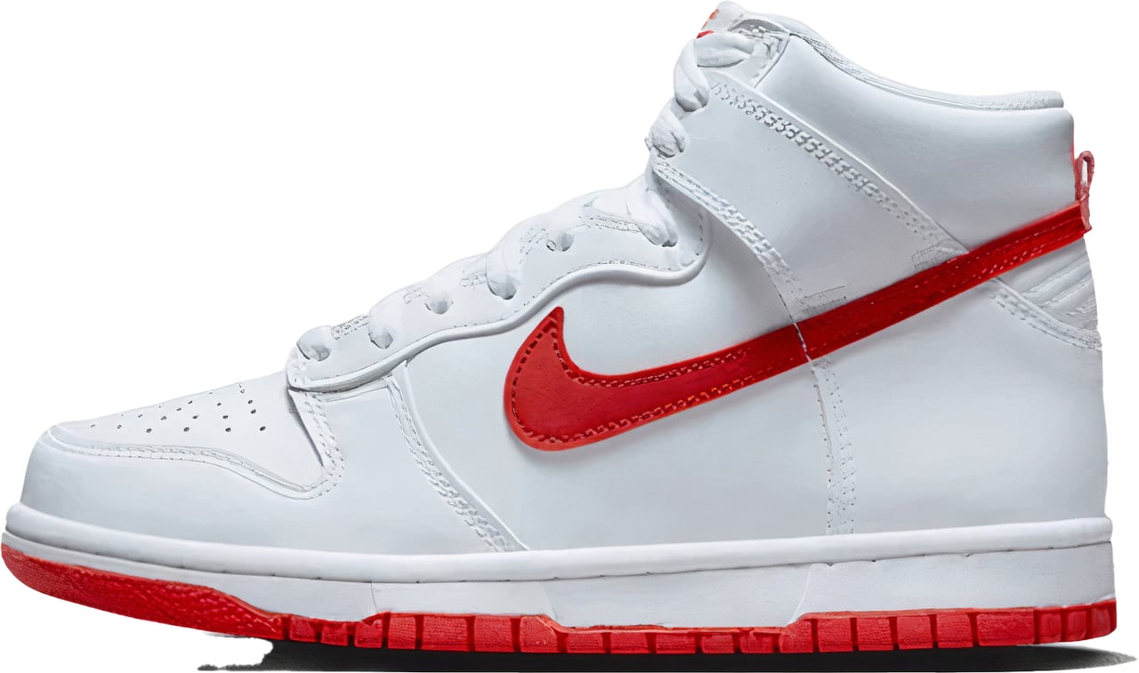 Nike Nike Dunk High White Picante Red Wit