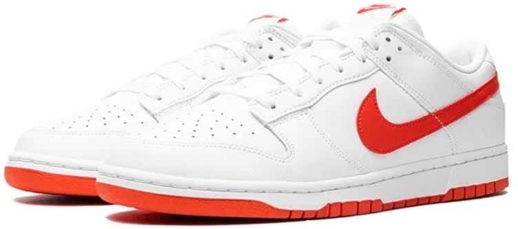 Nike Nike Dunk Low Retro White Picante Red Wit