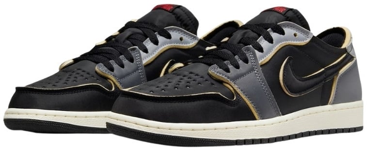 Nike Air Jordan 1 Low OG EX Dark Smoke Grey Zwart