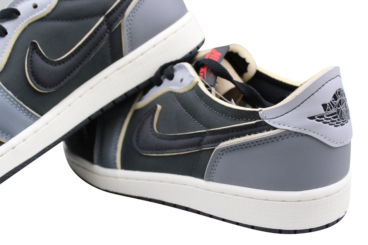 Nike Jordan 1 Low OG EX 'Black Smoke Grey' Zwart