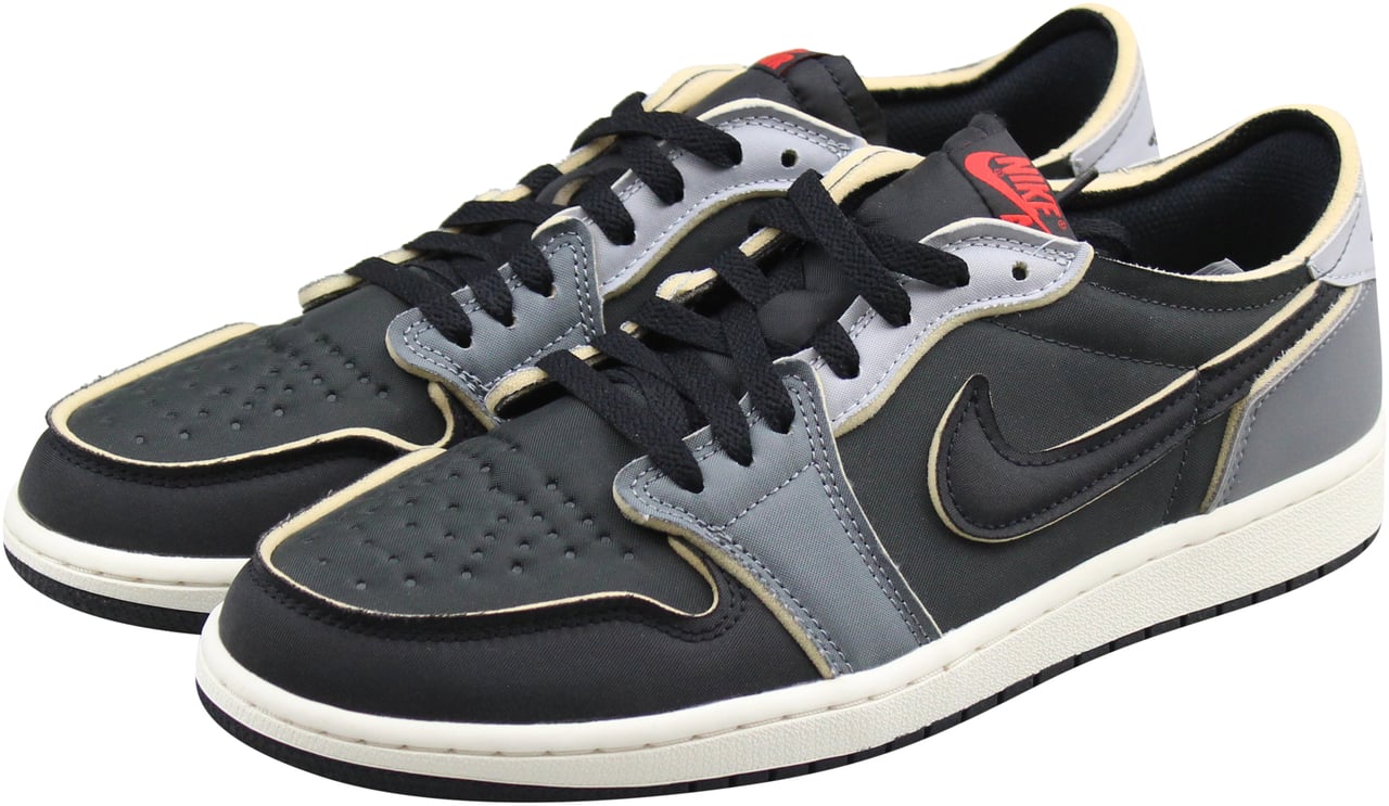 Nike Jordan 1 Low OG EX 'Black Smoke Grey' Zwart