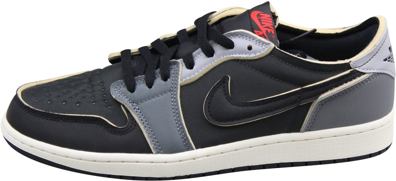 Nike Jordan 1 Low OG EX 'Black Smoke Grey' Zwart