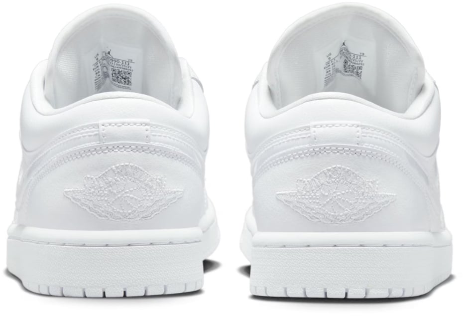 Nike Air Jordan 1 Low 'triple White' Sneakers Wit