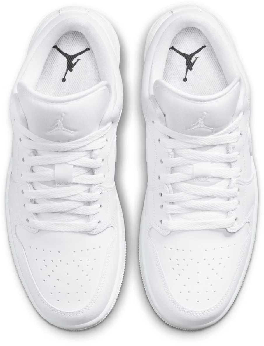 Nike Air Jordan 1 Low 'triple White' Sneakers Wit
