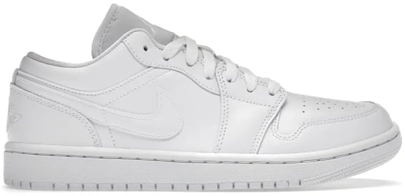 Nike Jordan 1 Low Triple White (2022) (Women's) Wit