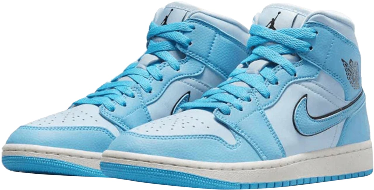 Nike Air Jordan 1 Mid SE Ice Blue (W) Divers
