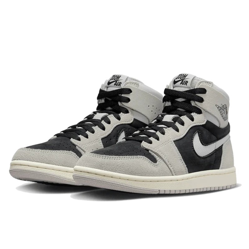 Nike Air Jordan 1 High Zoom Air CMFT 2 Light Iron Ore Zwart