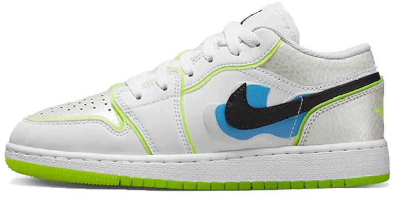 Nike Air Jordan 1 Low SE Warped Swoosh Wit