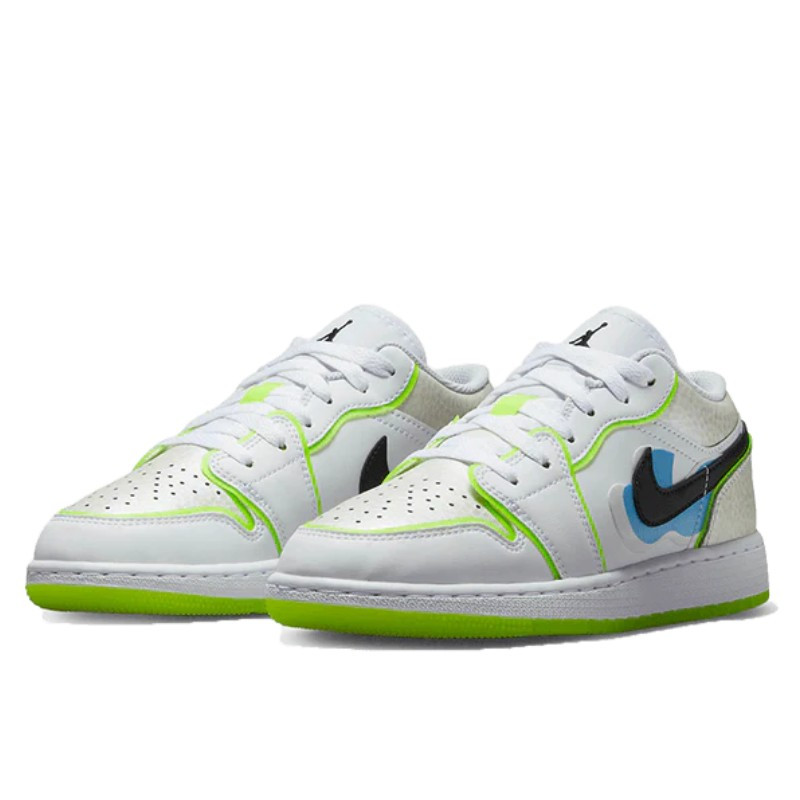 Nike Air Jordan 1 Low SE Warped Swoosh Wit