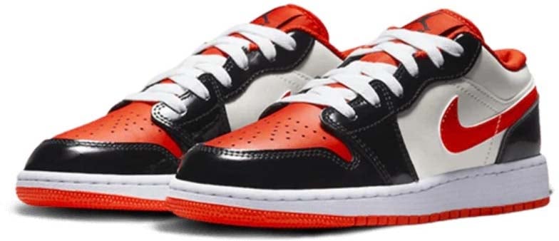 Nike Air Jordan 1 Low Team Orange Zwart