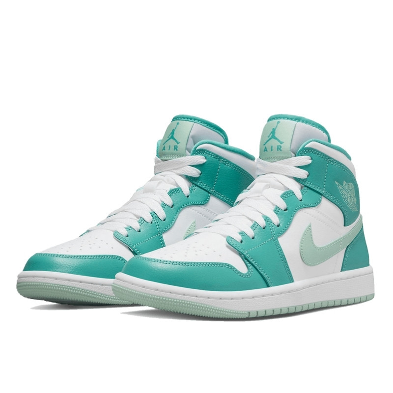Nike Air Jordan 1 Mid Washed Teal Wit
