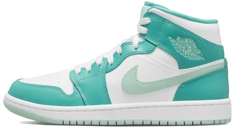 Nike Air Jordan 1 Mid Washed Teal Wit