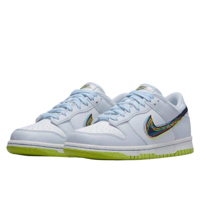 Nike Nike Dunk Low 3D Swoosh Grey Wit