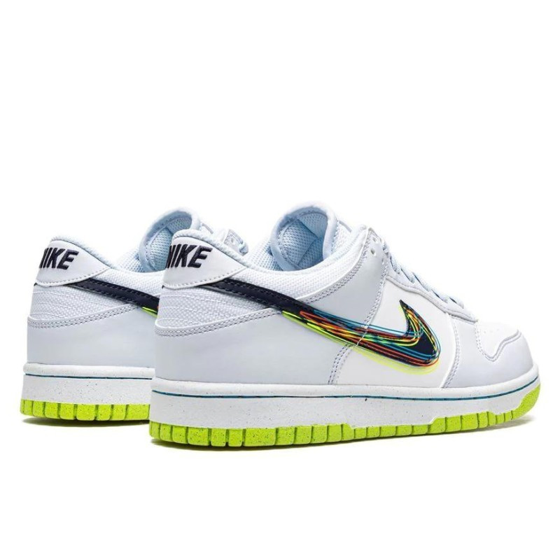 Nike Nike Dunk Low 3D Swoosh Grey Wit