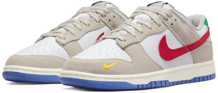 Nike Nike Dunk Low Light Iron Ore Red Blue Rood