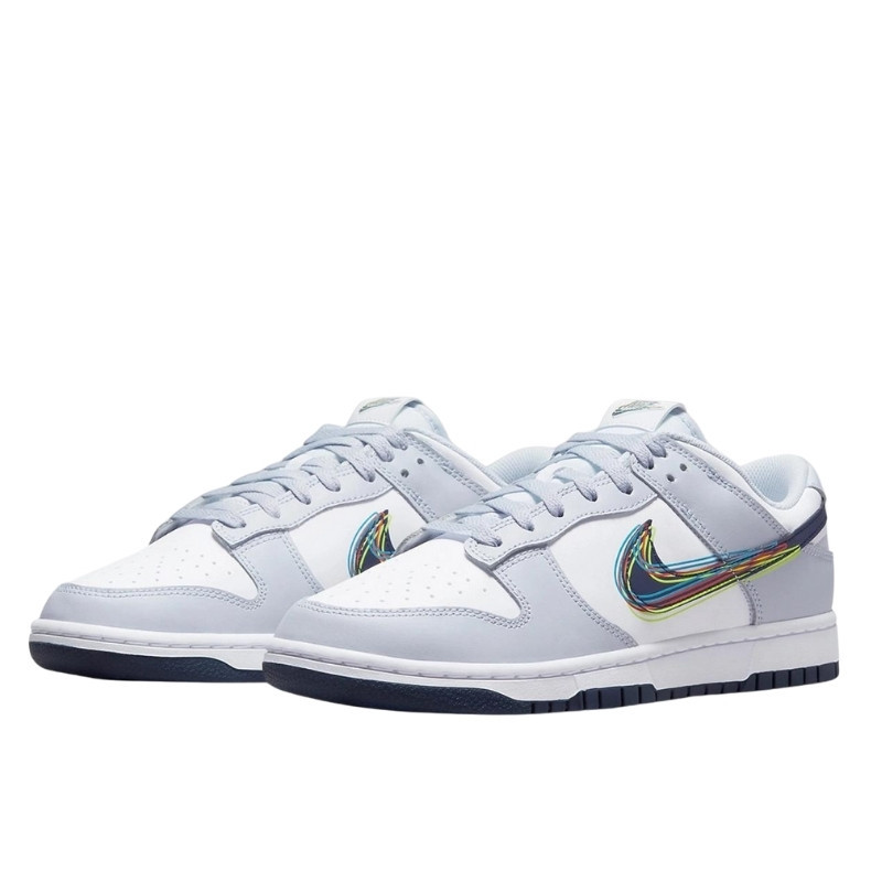 Nike Nike Dunk Low 3D Swoosh Wit