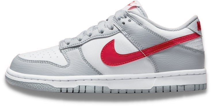 Nike Nike Dunk Low White Grey Red Grijs