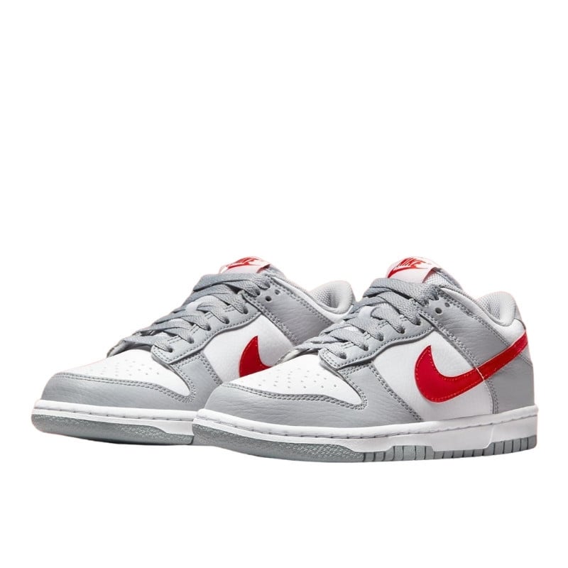 Nike Nike Dunk Low White Grey Red Grijs