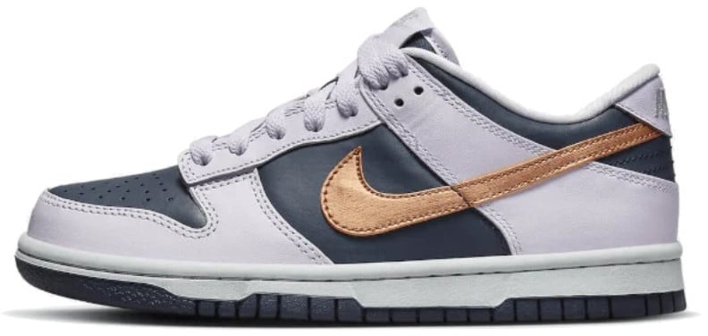Nike Nike Dunk Low SE Copper Swoosh Blauw