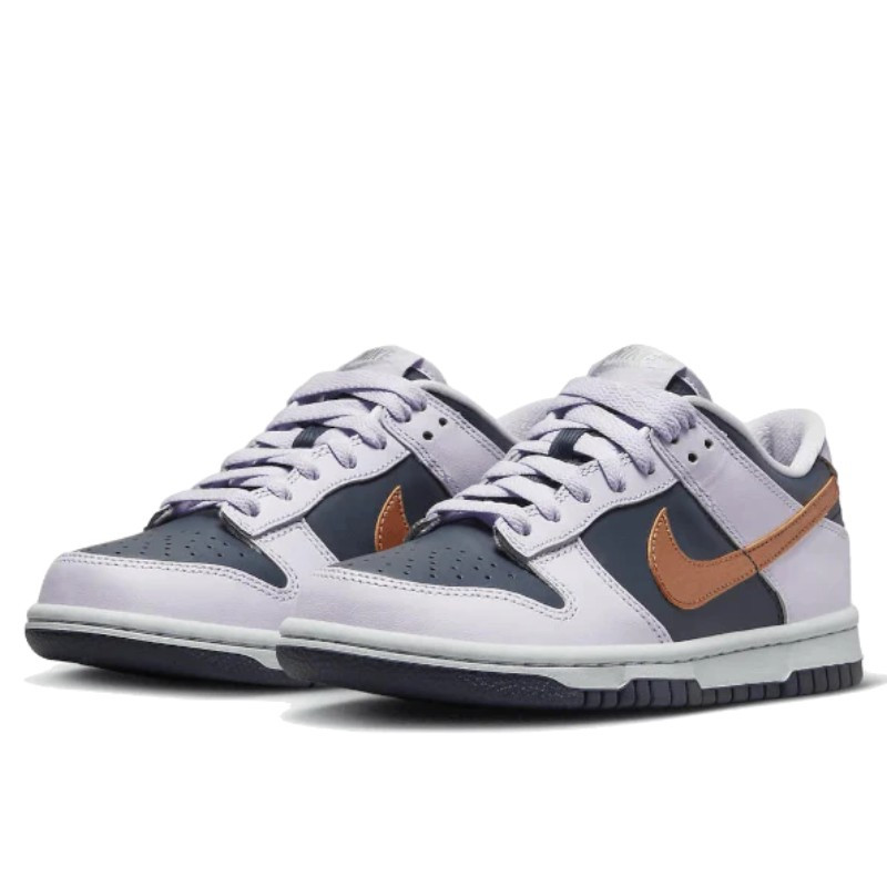 Nike Nike Dunk Low SE Copper Swoosh Blauw