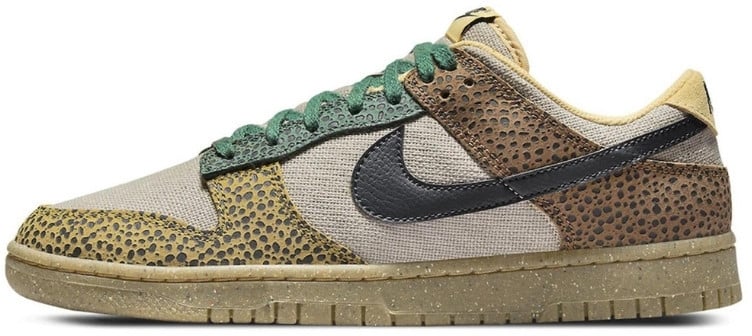 Nike Nike Dunk Low Safari Cacao Wow Groen