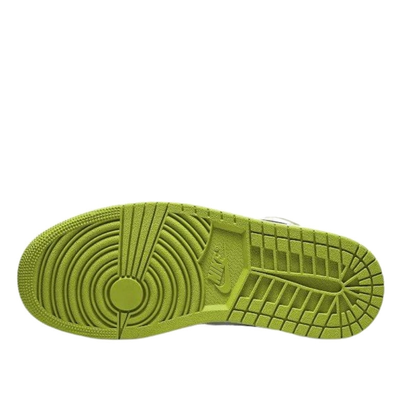 Nike Air Jordan 1 Low Vivid Green Snakeskin Zwart