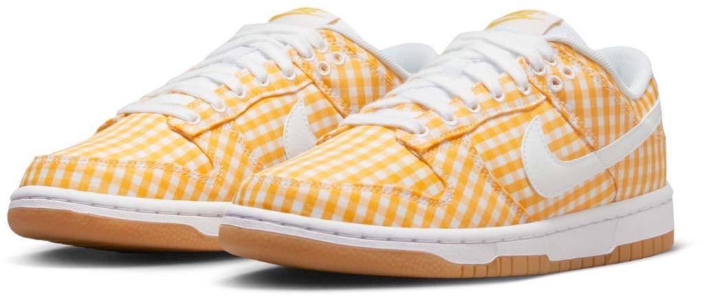 Nike Dunk Low Ewt 'gingham' Sneakers Geel