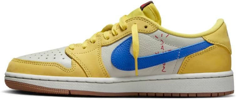 Nike Air Jordan 1 Retro Low OG SP Travis Scott Canary Geel