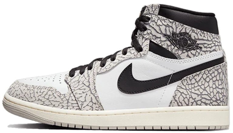 Nike Air Jordan 1 High Retro OG Elephant Print Zwart