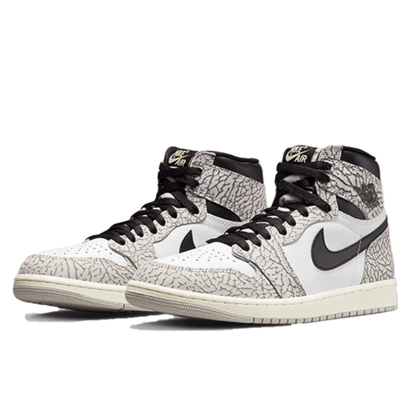 Nike Air Jordan 1 High Retro OG Elephant Print Zwart