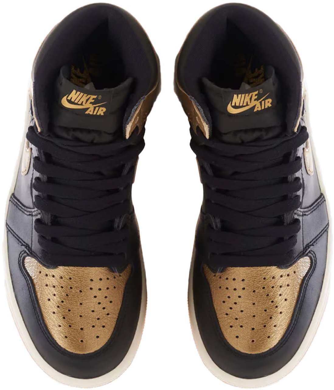 Nike Air Jordan 1 Metallic Gold Blauw