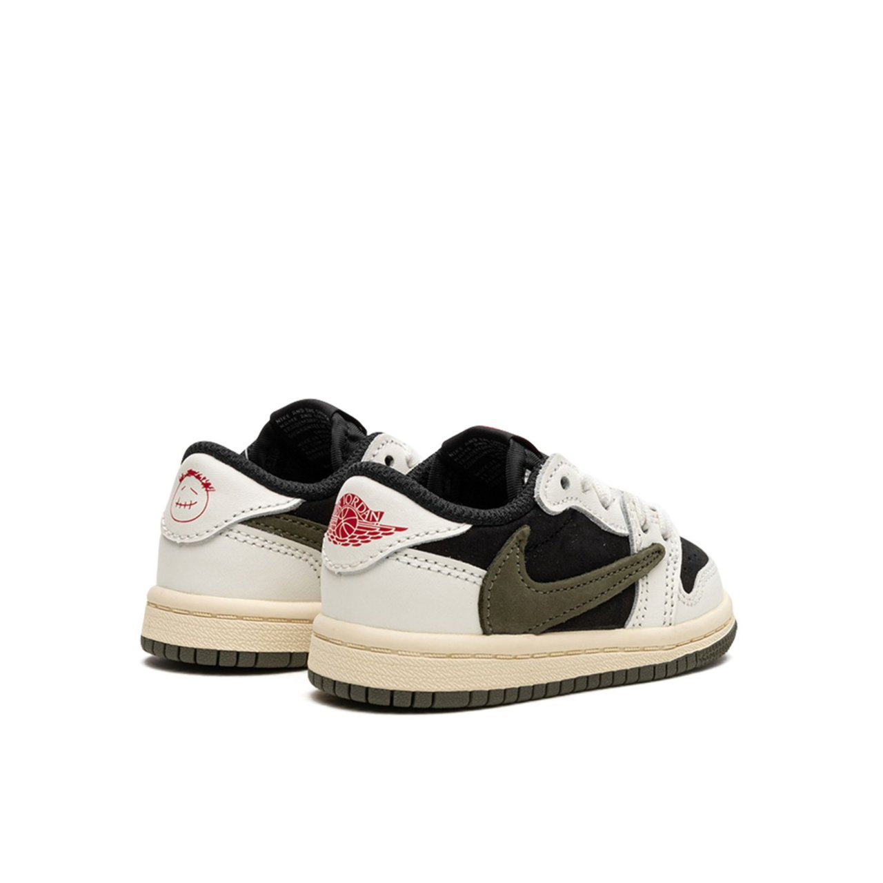 Nike Air Jordan 1 Retro Low OG SP Travis Scott Olive Enfants et Bébés Donkergroen