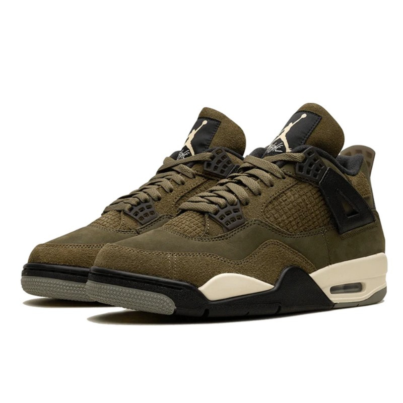 Nike Air Jordan 4 Retro SE Craft Medium Olive Groen