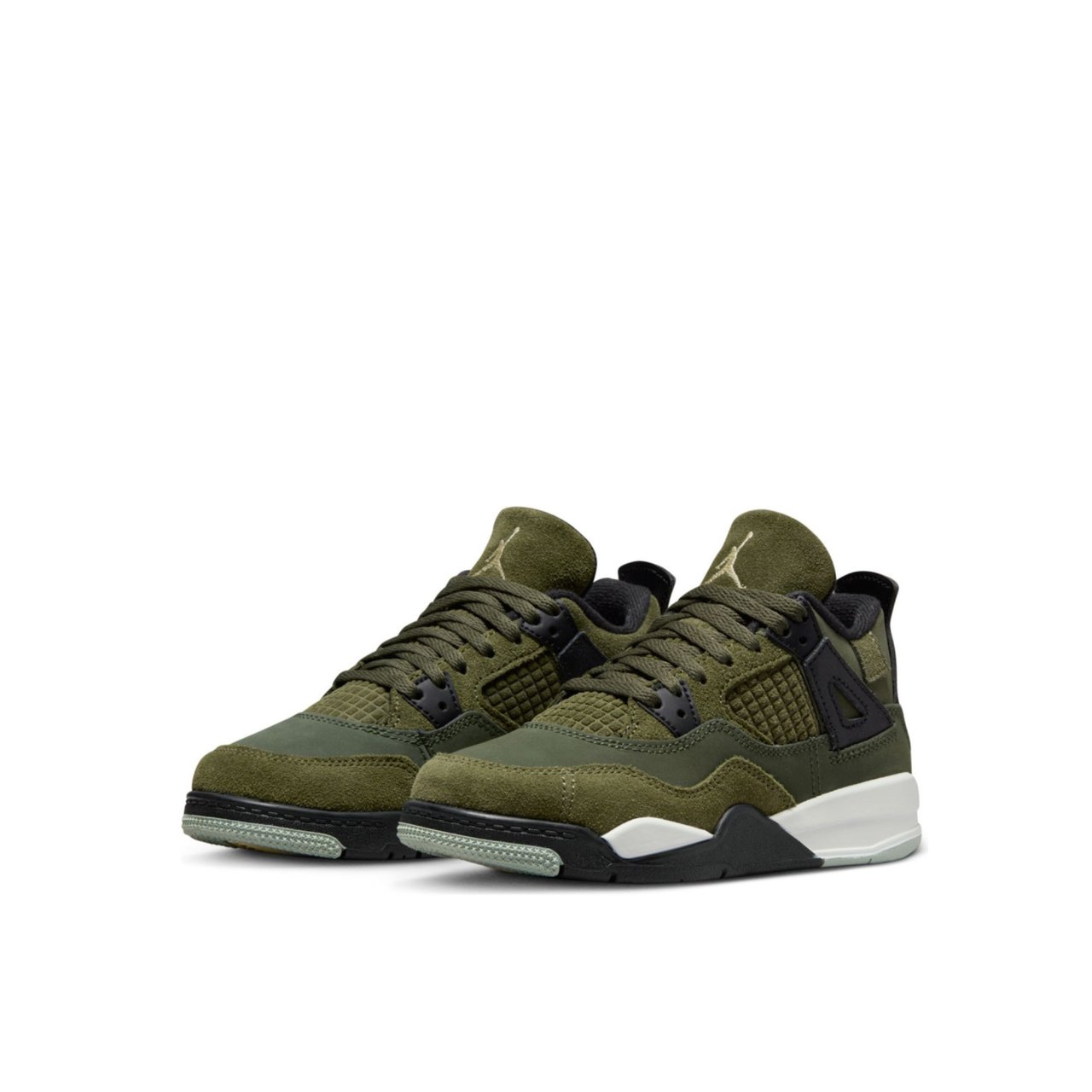 Nike Air Jordan 4 Retro SE Craft Medium Olive Enfants et bébés Groen