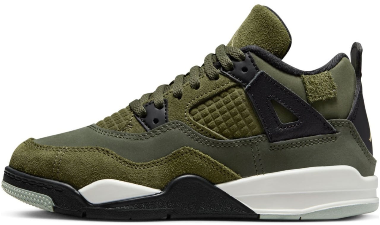 Nike Air Jordan 4 Retro SE Craft Medium Olive Enfants et bébés Groen
