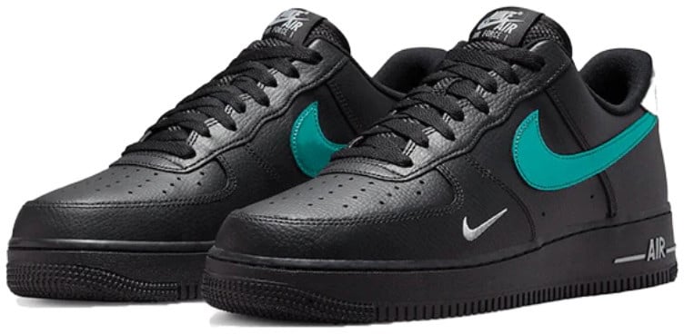 Nike Nike Air Force 1 Low Black Blue Lightning Zwart