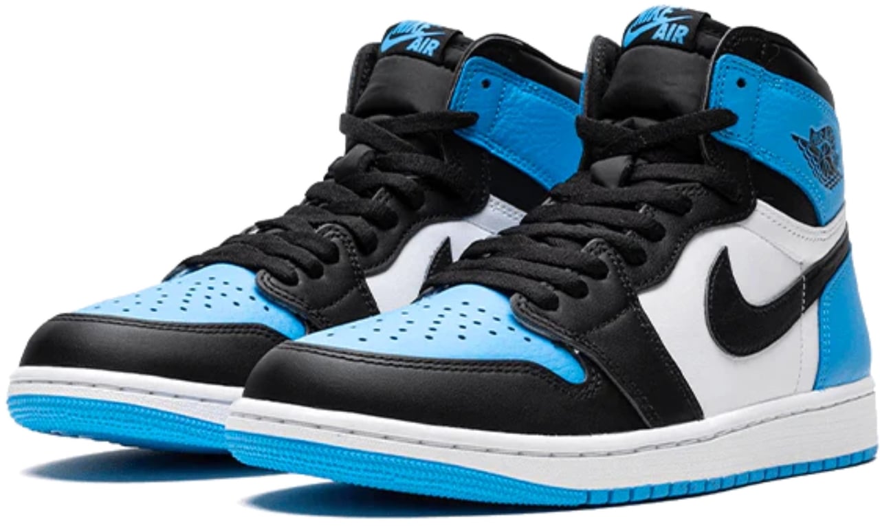 Nike Air Jordan 1 Retro High OG UNC Toe 2023 Enfants et bébés Lichtblauw