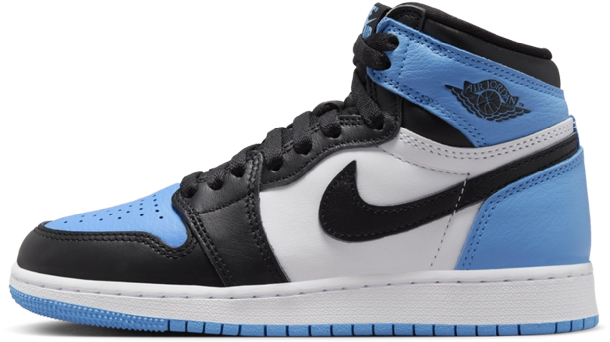 Nike Air Jordan 1 Retro High OG 'UNC Toe' (GS) Blauw