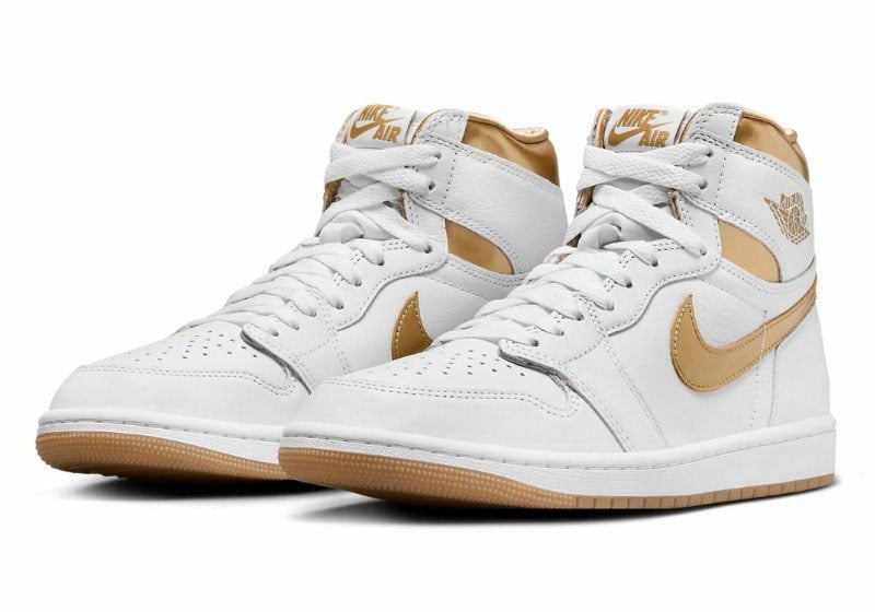 Nike Air Jordan 1 Retro High OG Metallic Gold Wit