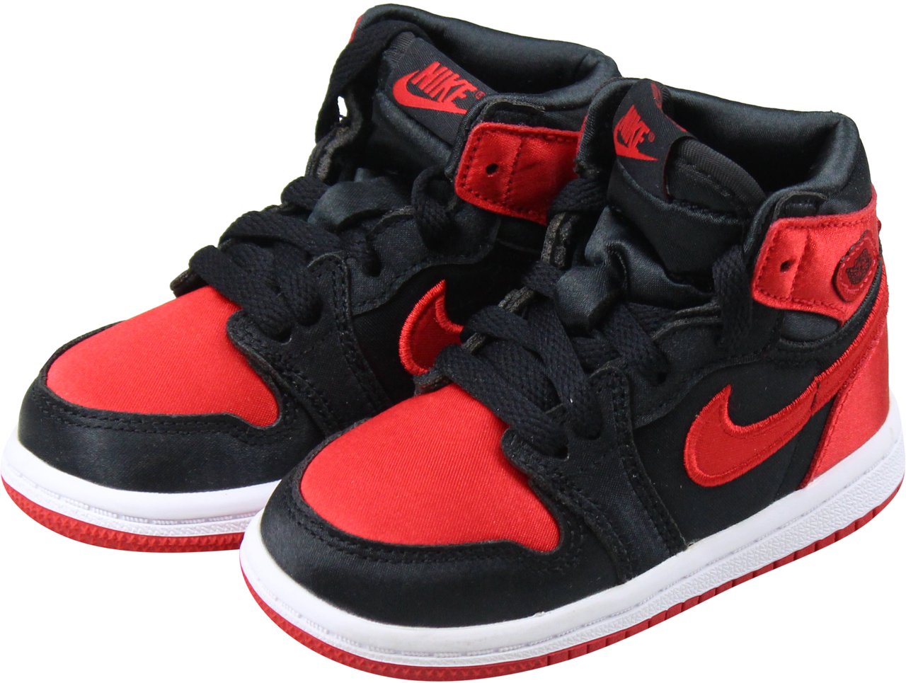 Nike Air Jordan 1 'Satin Bred' (TD) Rood