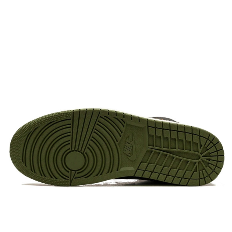 Nike Air Jordan 1 Mid SE Craft Anthracite Light Olive Zwart