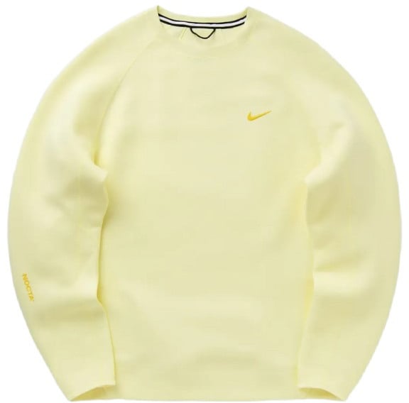 Nike Nike Tech Fleece Crewneck Sweatshirt Nocta NRG Citron Tint Vivid Sulfur Geel